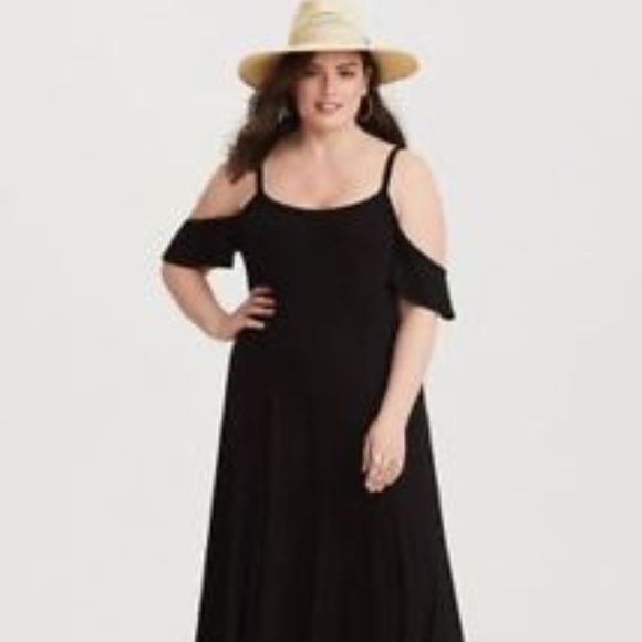 torrid Dresses & Skirts - NWT - Torrid cold shoulder maxi dress sz 1